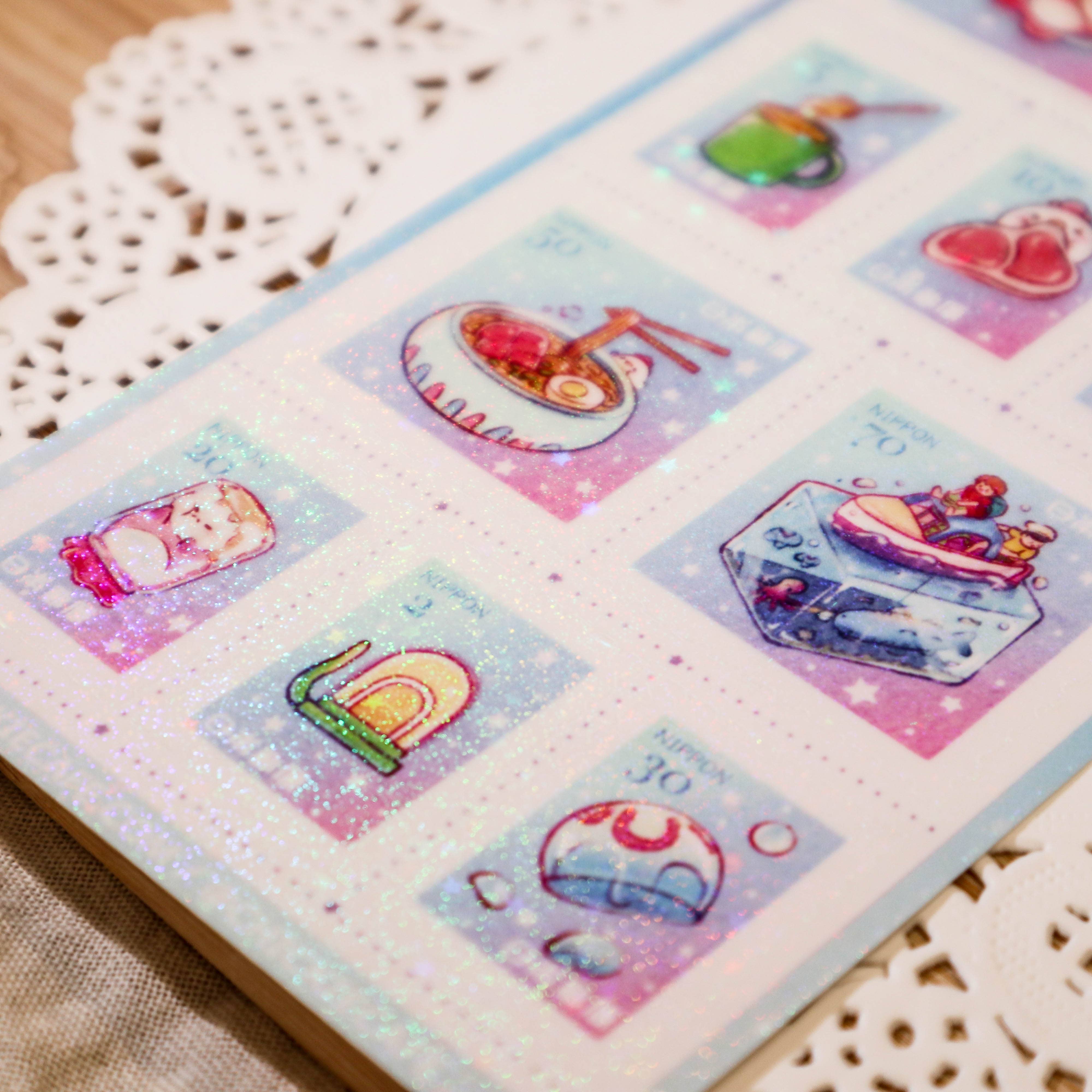 Chickie Cafe - Wholesale Sticker - Ponyo Stamps Sticker Sheet2