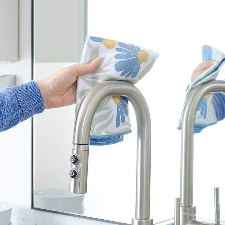 WerkShoppe - Wholesale Tea Towel - Blue Coneflower All Purpose Towel Set3