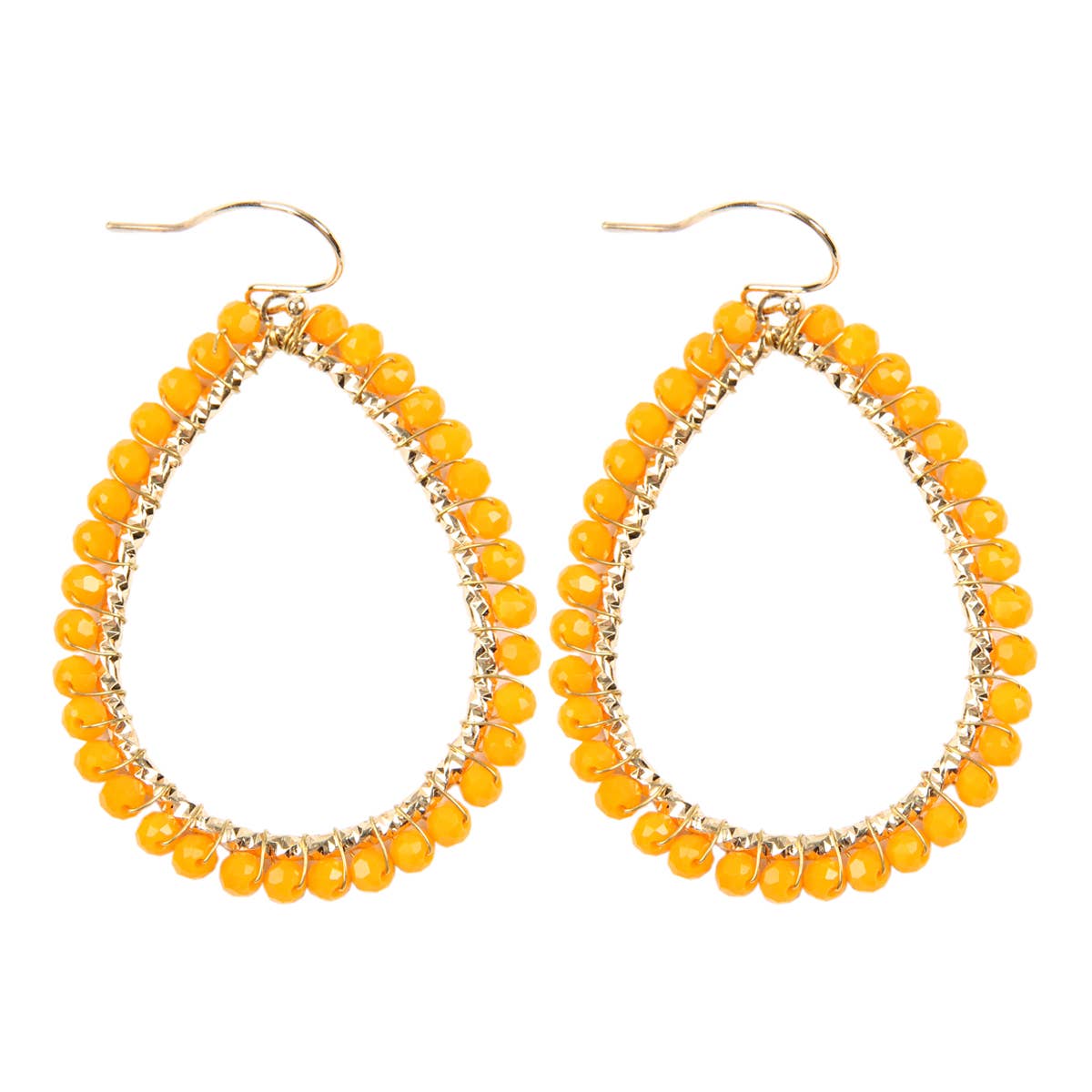 MYS Wholesale Inc - Wholesale Dangle Earrings - Wire Teardrop Glass Beads Hook Earrings7