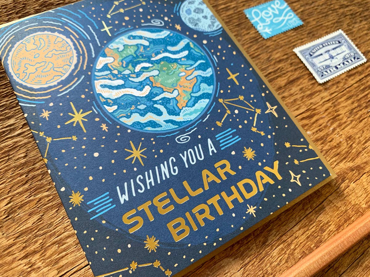 Noteworthy Paper & Press - Wholesale Birthday Card - Stellar Birthday Card2