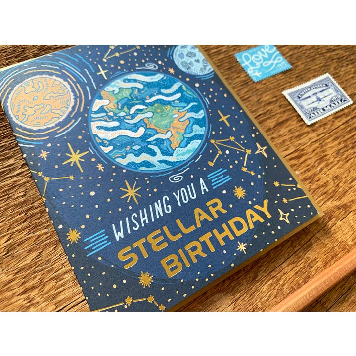 Noteworthy Paper & Press - Vente Cartes d'anniversaire - Carte d'anniversaire Stellar2