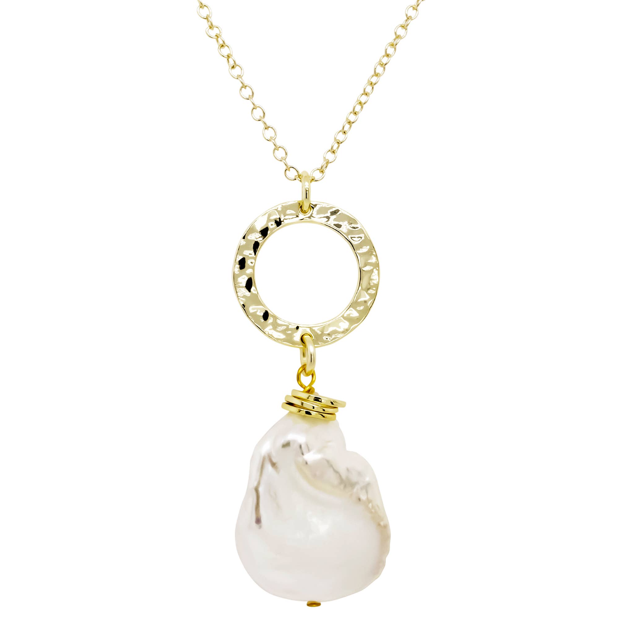 Dlux Jewels - Wholesale Pendant/Charm Necklace - Gold Plated Necklace with Kashi Fresh Water Pearl Design0