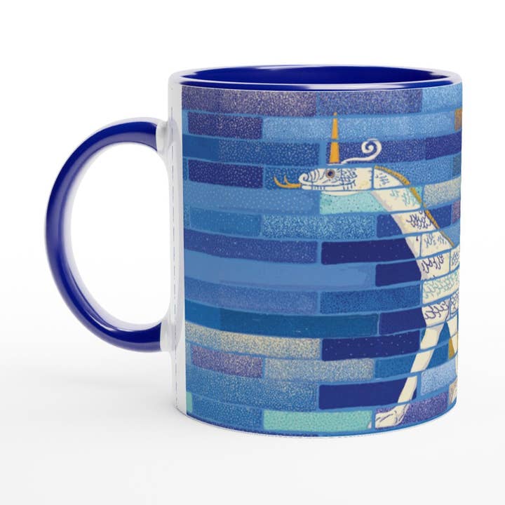 Snake-Headed Dragon Mug From Babylon Ishtar Gate for wholesale by Tostoini