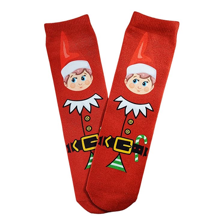 Dapper Xpressions - Wholesale Socks – Child - Christmas Elf Socks, Comfort and Casual, Toddler to Adult1