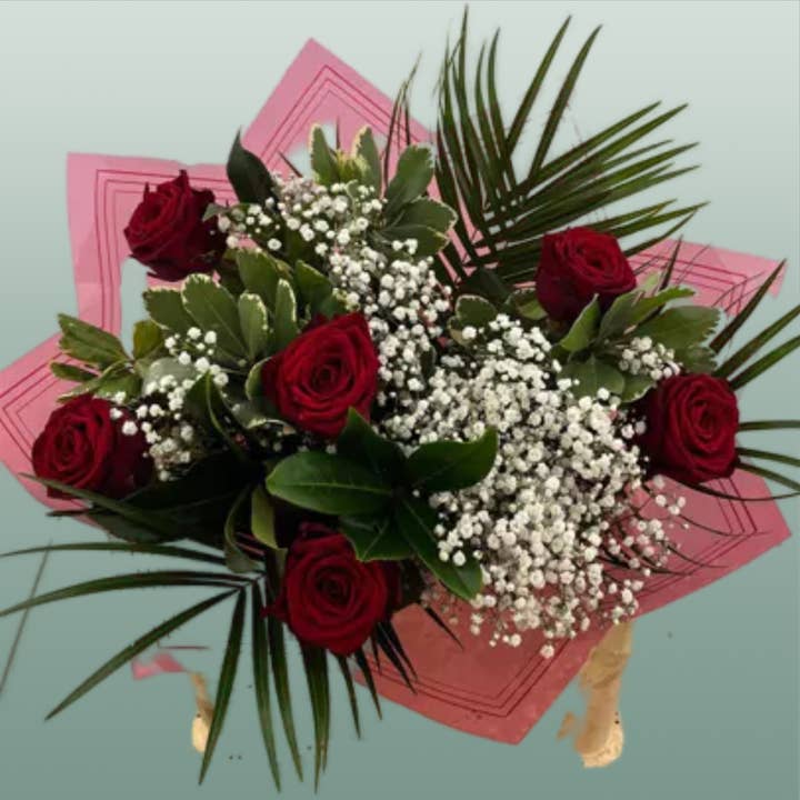 D.I.Y Half Dozen Red Roses for wholesale by All Occasions Wholesale