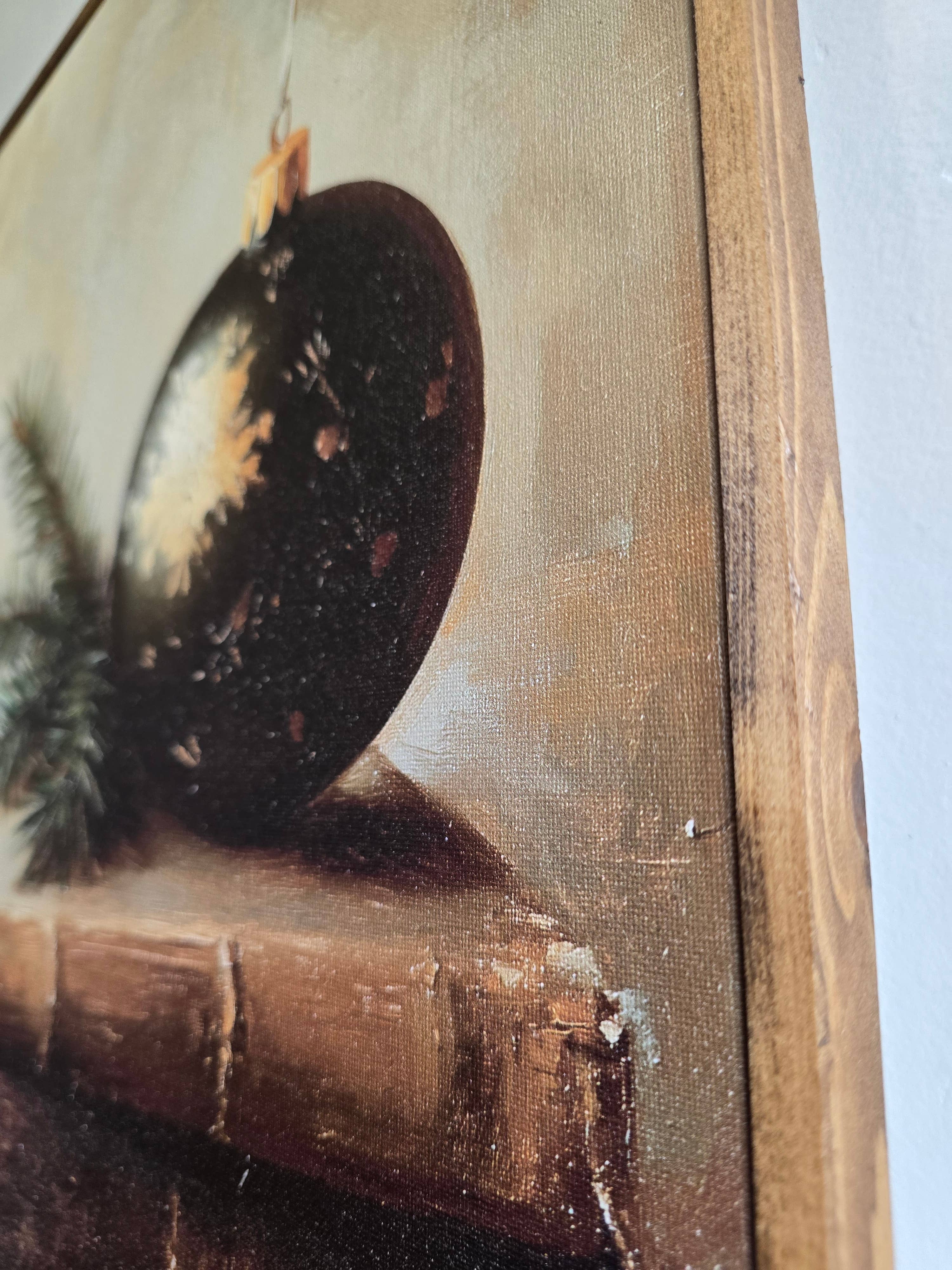 The 19th Collective - Wholesale Art Print - Vintage Christmas Ornament Still Life – Framed Canvas3