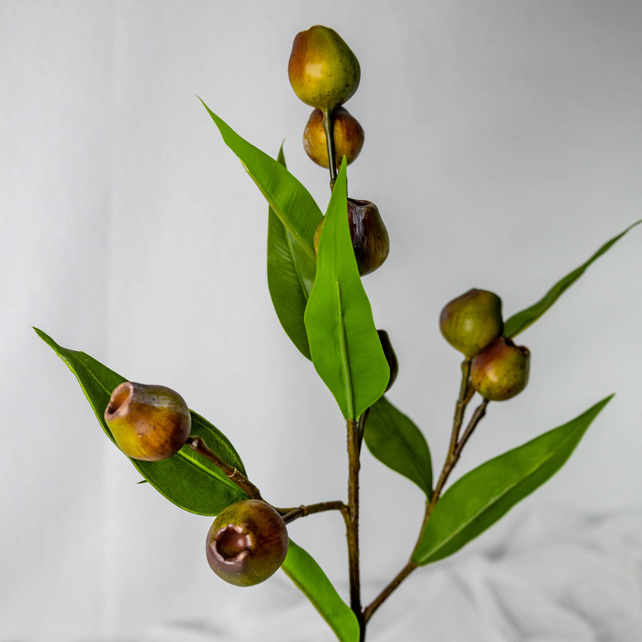 Realistic Artificial Flowers – wholesale Artificial flowers – Green Gum Nut Spray  - Realistic Artificial Flowers 6