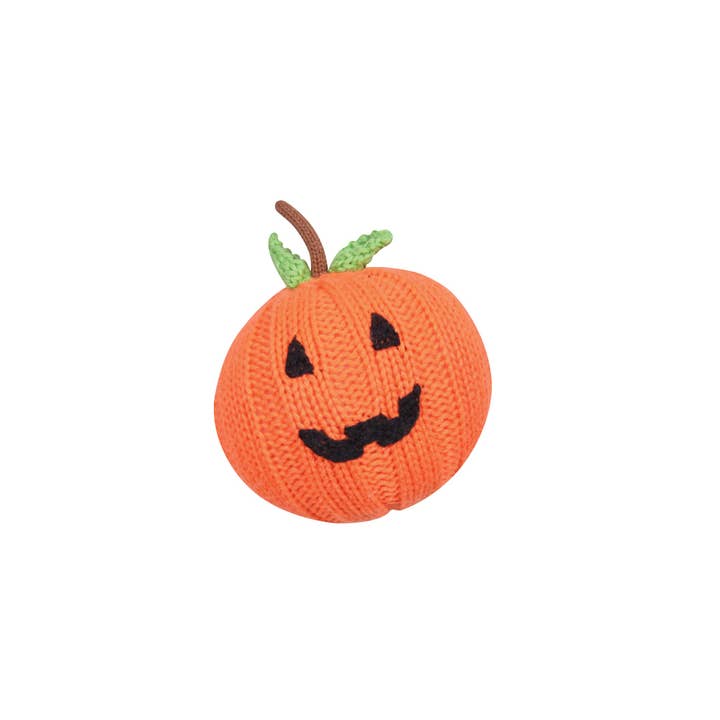 Punkin' the Pumpkin Rattle for wholesale by Petit Ami & Zubels