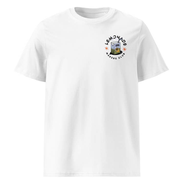 Club des fabricants de limonade Small Stitch l T-shirt unisexe en coton biologique pour la vente par Small Stitch