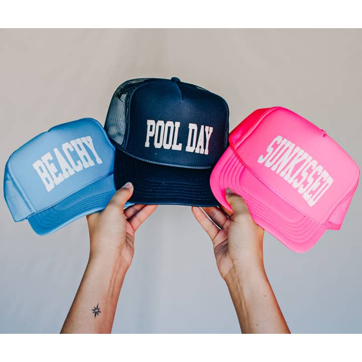 Southern Bliss Co. - Wholesale Trucker Hat - Women's - Beachy Columbia Blue Trucker Hat3