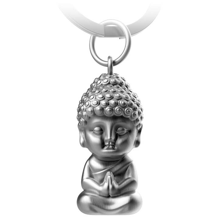 “Karma” Buddha-nøglering - mini Buddha-vedhæng - lykkebringende Buddha-figur til bil - chakra- og yogagave for engroshandel hos FABACH – Die Schlüsselanhänger-Schmiede