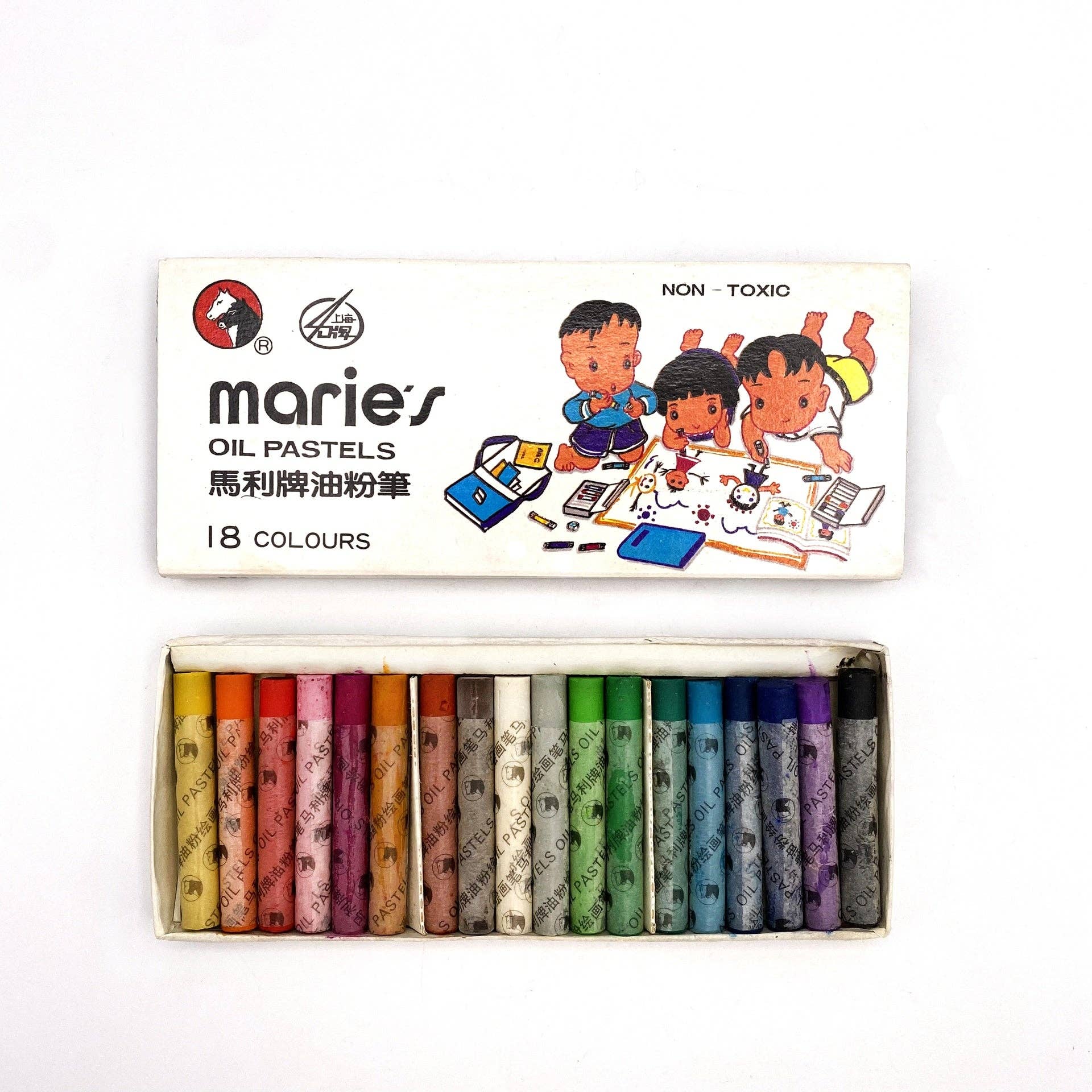 Varied Set Kids Marie's Oil Pastels - 18 Colors for wholesale on Faire