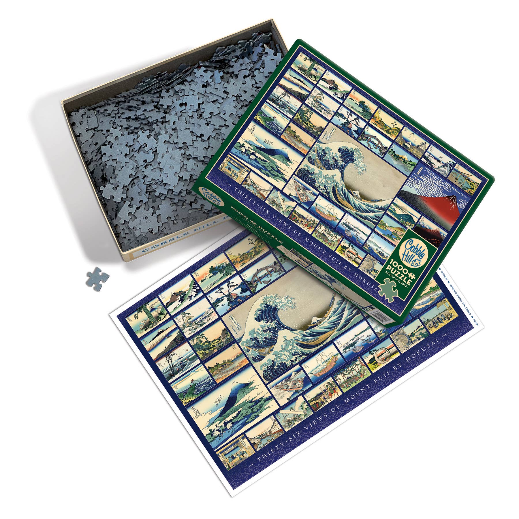 Outset Games and Cobble Hill Puzzles - Wholesale Puzzle - Adult - Hokusai 1000pc puzzle2