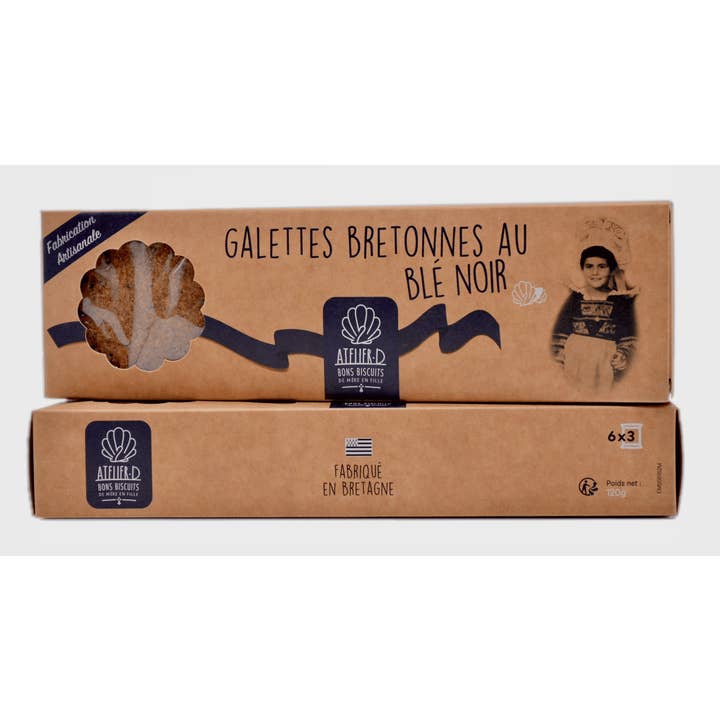 120g cardboard case - Buckwheat pancakes for wholesale by ATELIER D