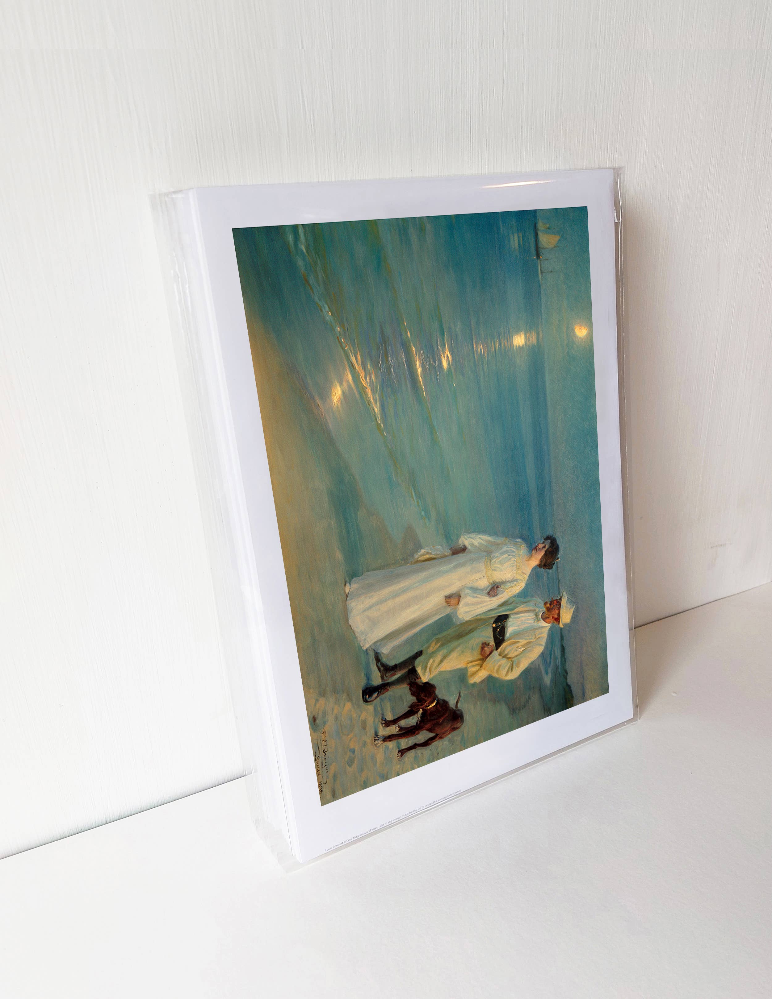 Go To Design - Wholesale Art Print - Fine art print Summer Evening on the Beach unframed wall art1