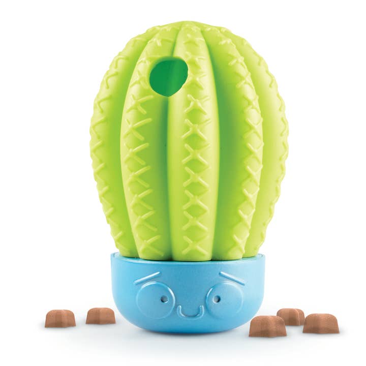 Hunger for Words and Brightkins - Wholesale Pet Toy - Dog - Brightkins™ Cactus Surprise! Treat Dispenser