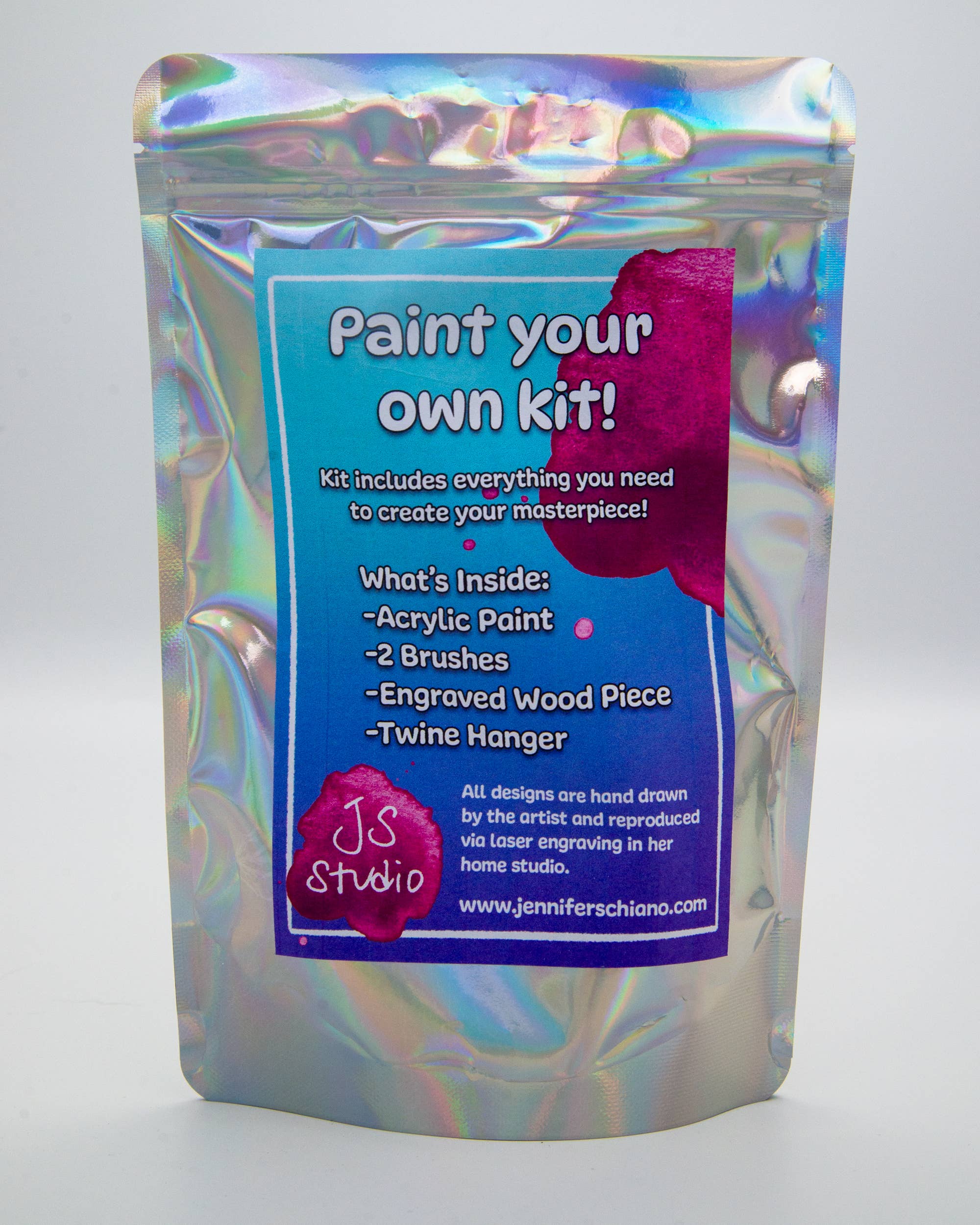 Jennifer Schiano Studio - Wholesale DIY Craft Kit - Paint Your Own Kit: Floral Heart Hangers13