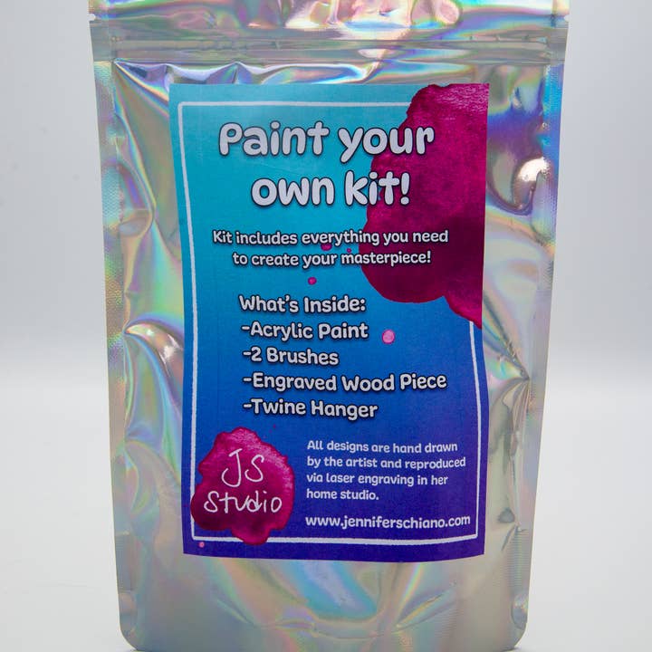 Jennifer Schiano Studio - Wholesale DIY Craft Kit - Paint Your Own Kit: Floral Heart Hangers13