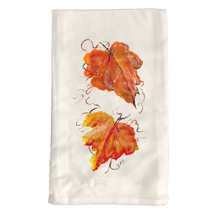 Kitchen Towel Fall 2332 Leaves W for wholesale by Designs By Beverly, LLC