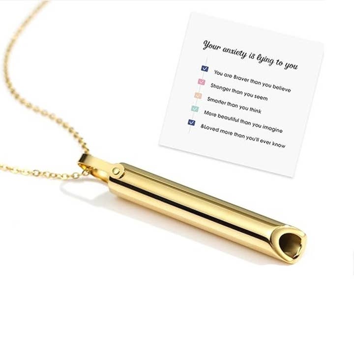 MKS America - Wholesale Pendant/Charm Necklace - Whistle Decompression Pendant Necklace4