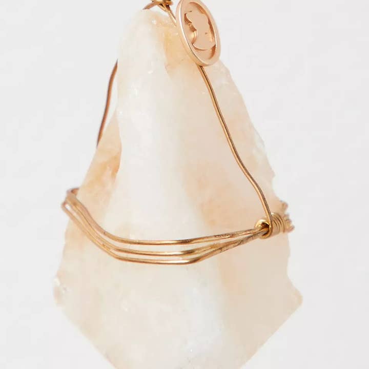 Ariana Ost - Wholesale Pendant/Charm Necklace - Healing Crystal Citrine Ornament