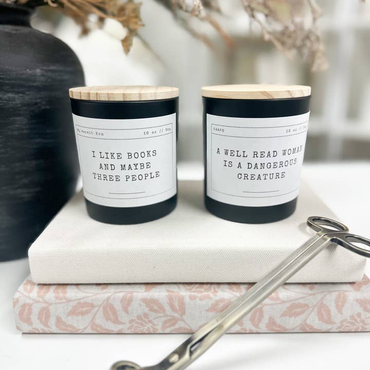 Funny Book Lover Candle for wholesale by A House of Books