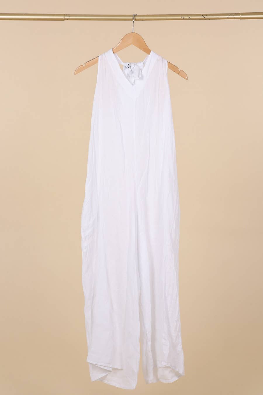 la maison des fibres naturelles – wholesale Jumpsuit – Women's – Sleeveless jumpsuit in 100% linen 620148