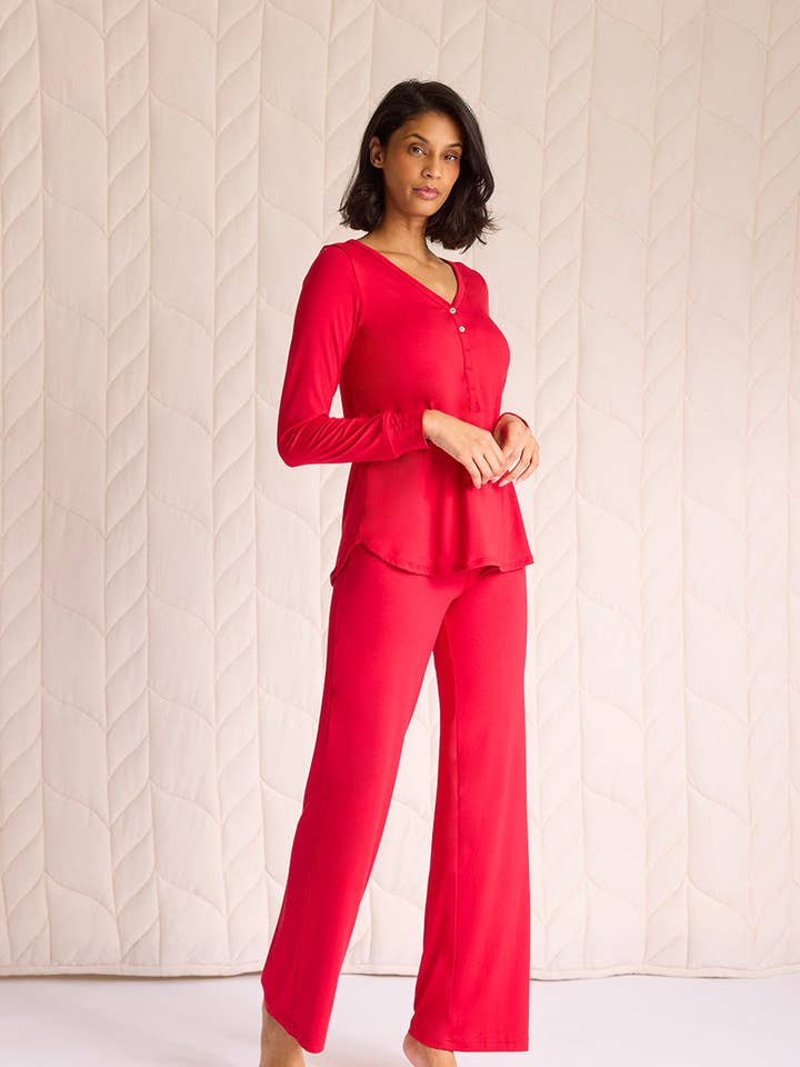 Henley Top + Pajama Pant for wholesale by THIS IS J