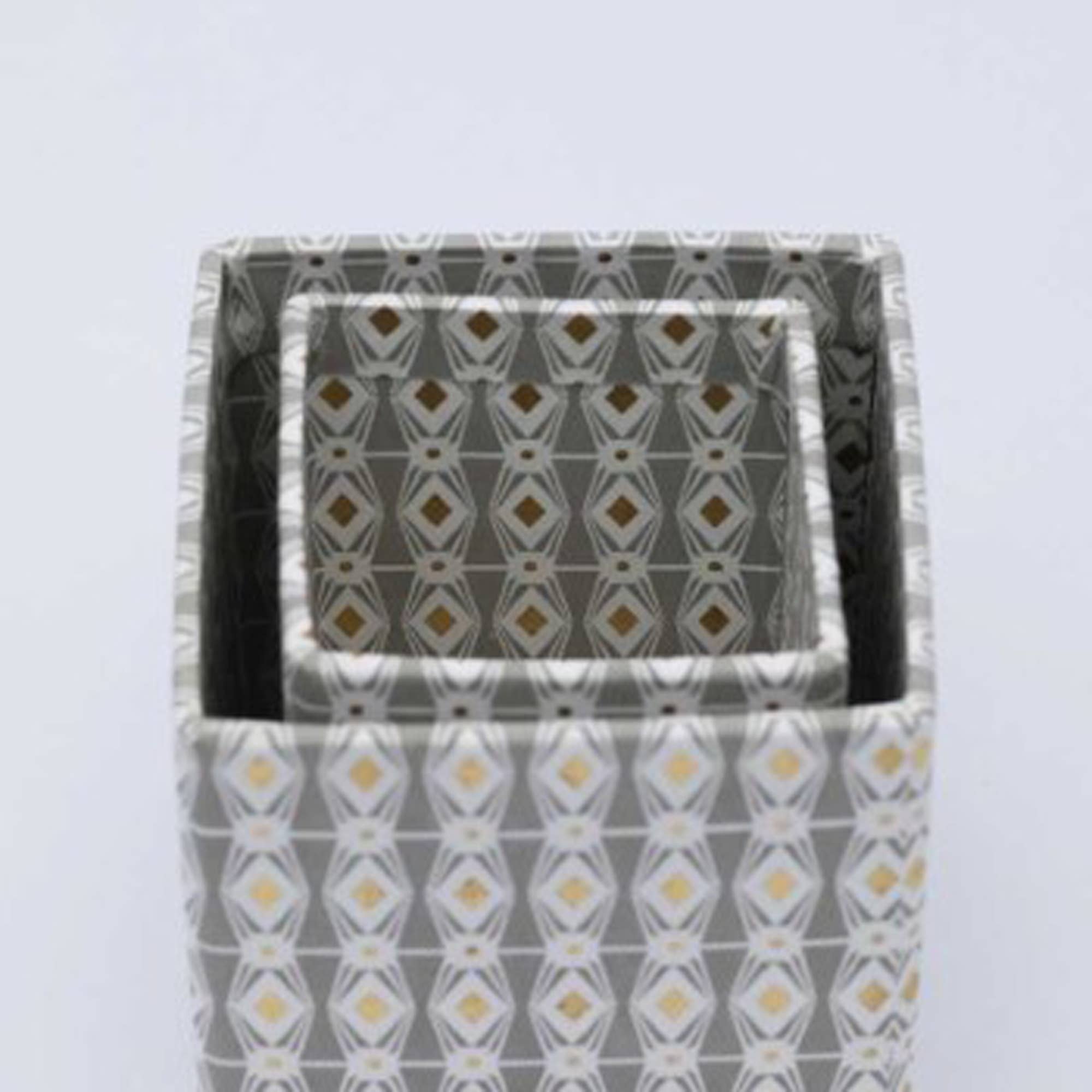 ExpoBazaar – wholesale Pen & pencil holder – Pen Holder | Geometric Square Pen Stand | Set of 24