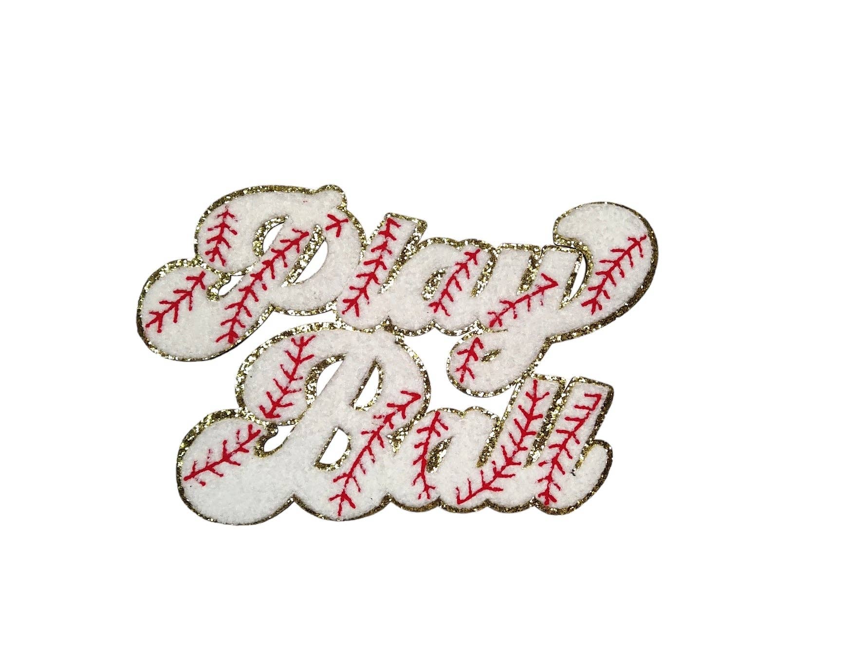 Scratch Decor - Wholesale Patch - Playball Baseball Chenille Iron-on Patch1