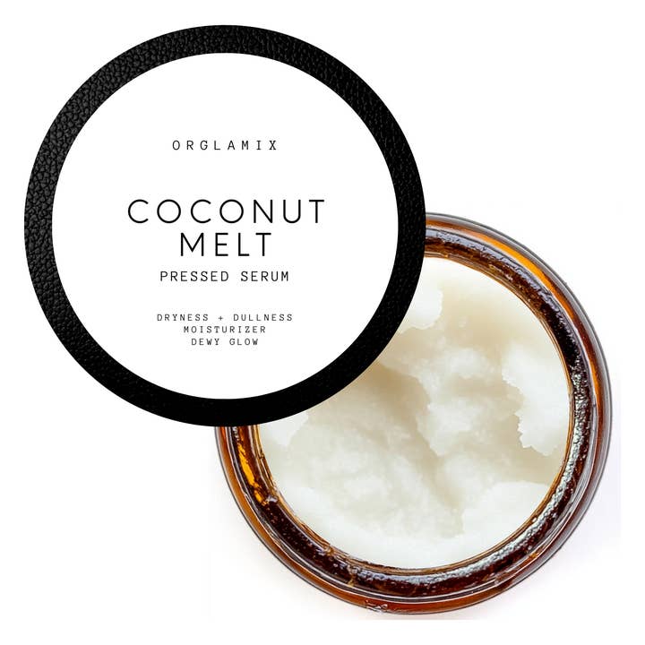 Coconut Melt - Organic Glow Balm Pressed Serum Glow Balm for wholesale by Orglamix