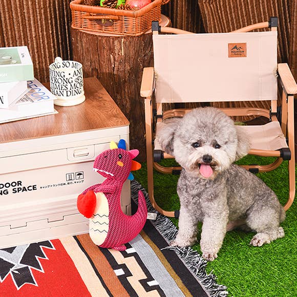 Hugsmart Products Inc - Wholesale Pet Plush Toy - Dog - HugSmart Pet - Dinosaur Land  | Rexy - Dog Plush Toy3