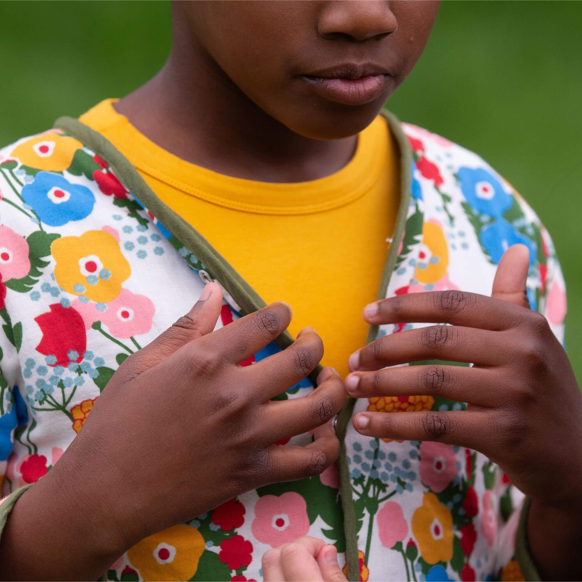 Flora And Fauna Reversible Collarless Spring Jacket for wholesale on Faire5