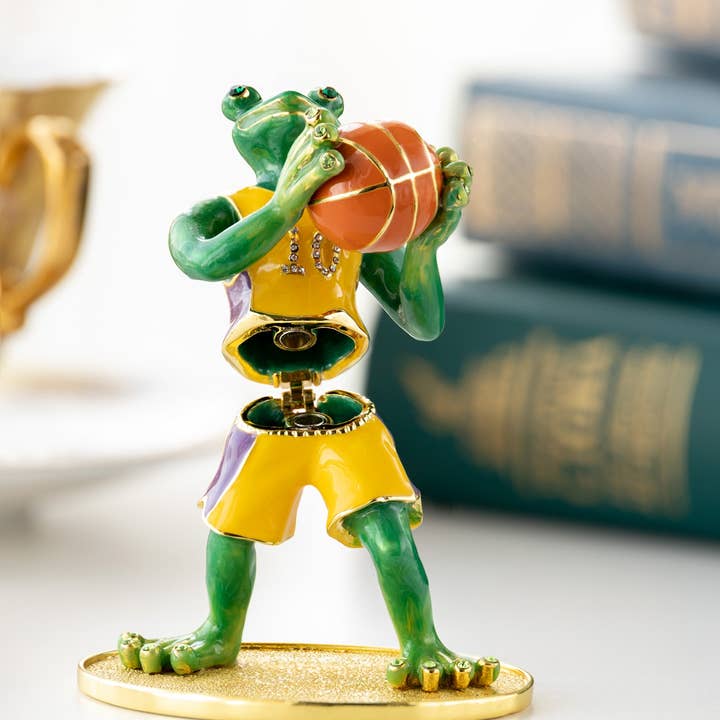 Keren Kopal - Wholesale Decorative Figurine - Frog Playing Basketball1