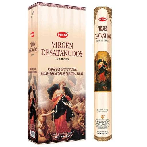Hem Virgin Desatanudos Incense Sticks 9``-088 for wholesale by International Gifts Ltd.
