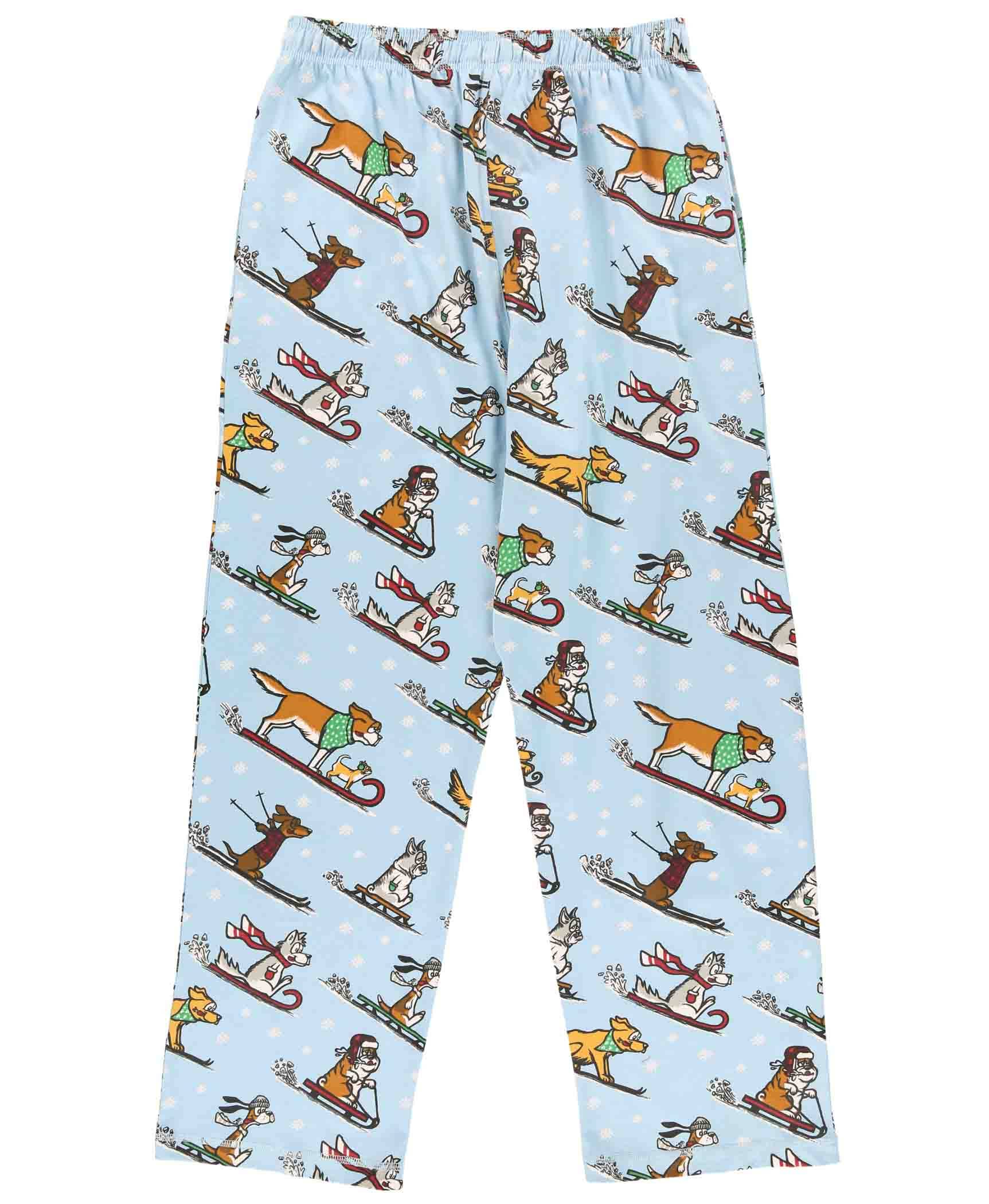 Lazy One - Wholesale Sleepwear Bottom - Men's - Dashing Snow Men's PJ Pants1