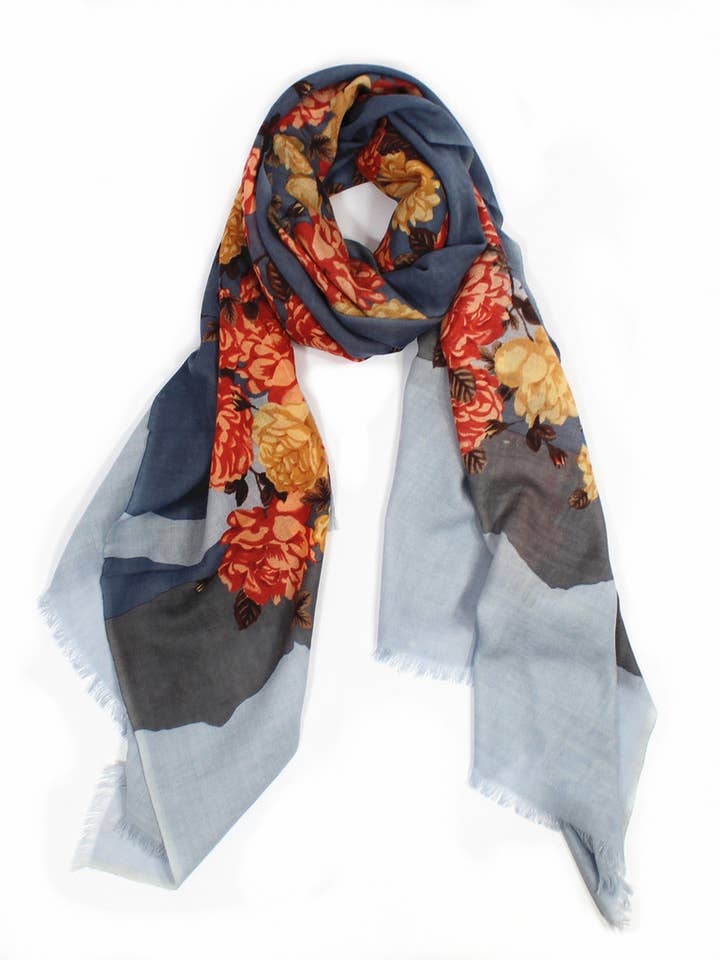 Timeless Bloom 100% Wool Scarf – Scarves for Women for wholesale by Aavion