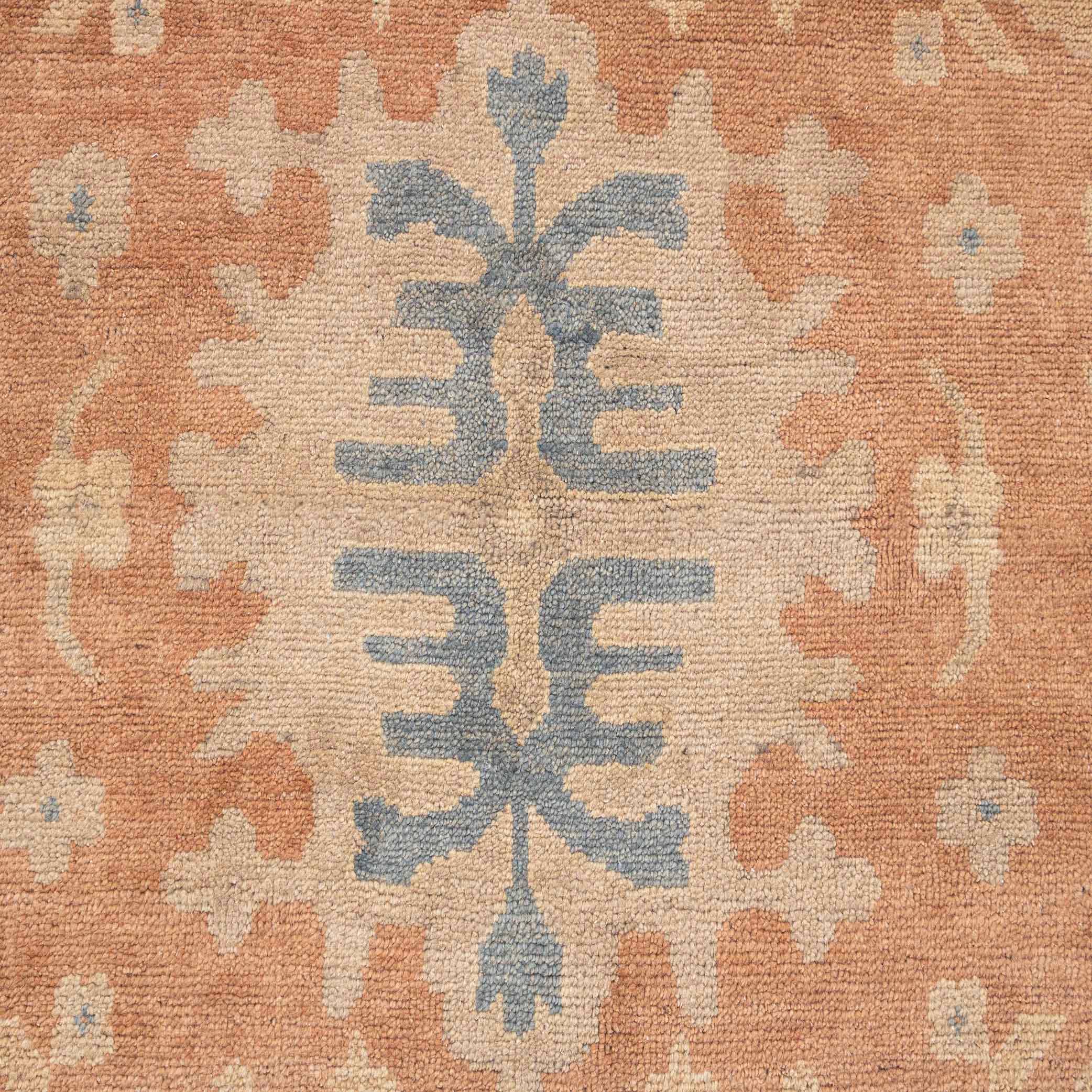 Aesthetic Homes LLC - Vendita all'ingrosso Tappeto - Tappeto Oushak in Lana Ruggine Tan Annodato a Mano Lana Morbida SE-1062