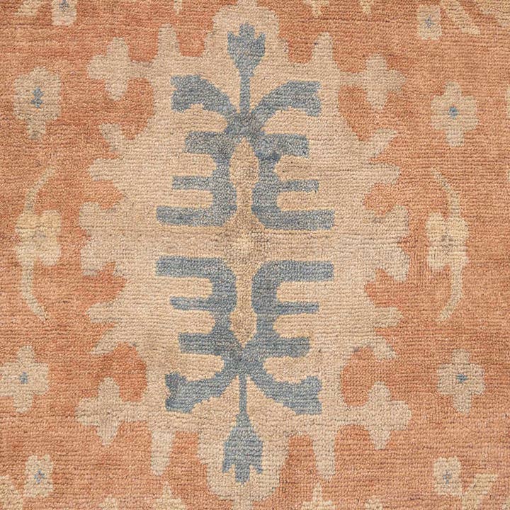 Aesthetic Homes LLC - Vendita all'ingrosso Tappeto - Tappeto Oushak in Lana Ruggine Tan Annodato a Mano Lana Morbida SE-1062