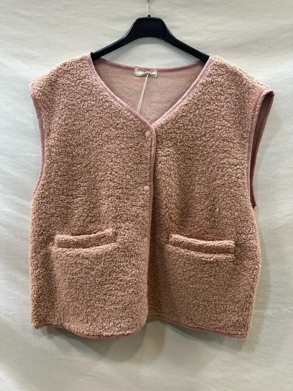 Mimi & Gogo - Wholesale Outerwear Vest - Women's - Plain Fleece Vest @3433_GiUniMoimoute9