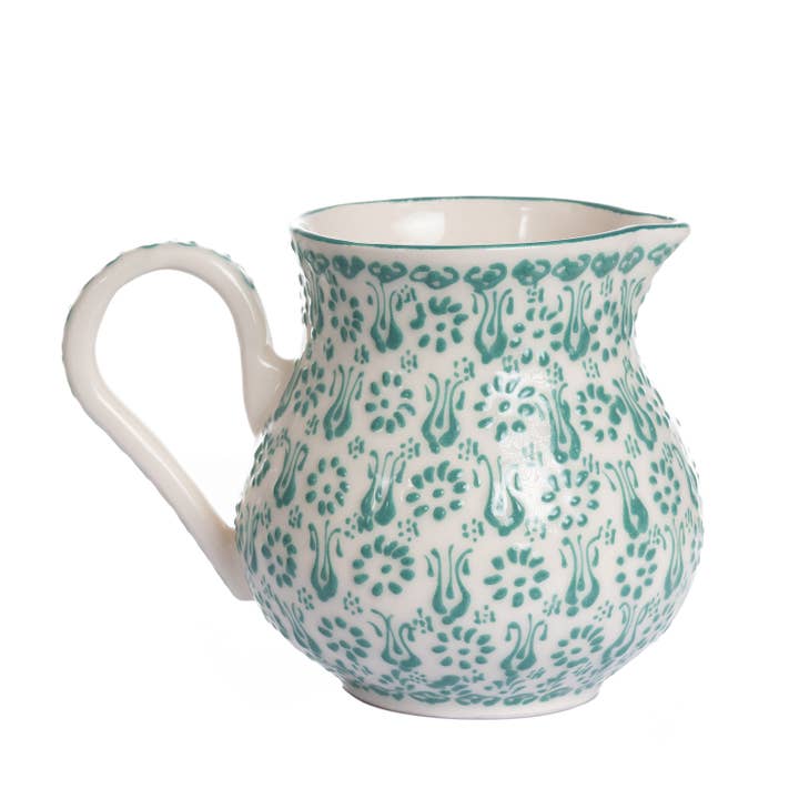 Handmade Ceramic Pitcher/ White for wholesale by Coppermill Kitchen LLC