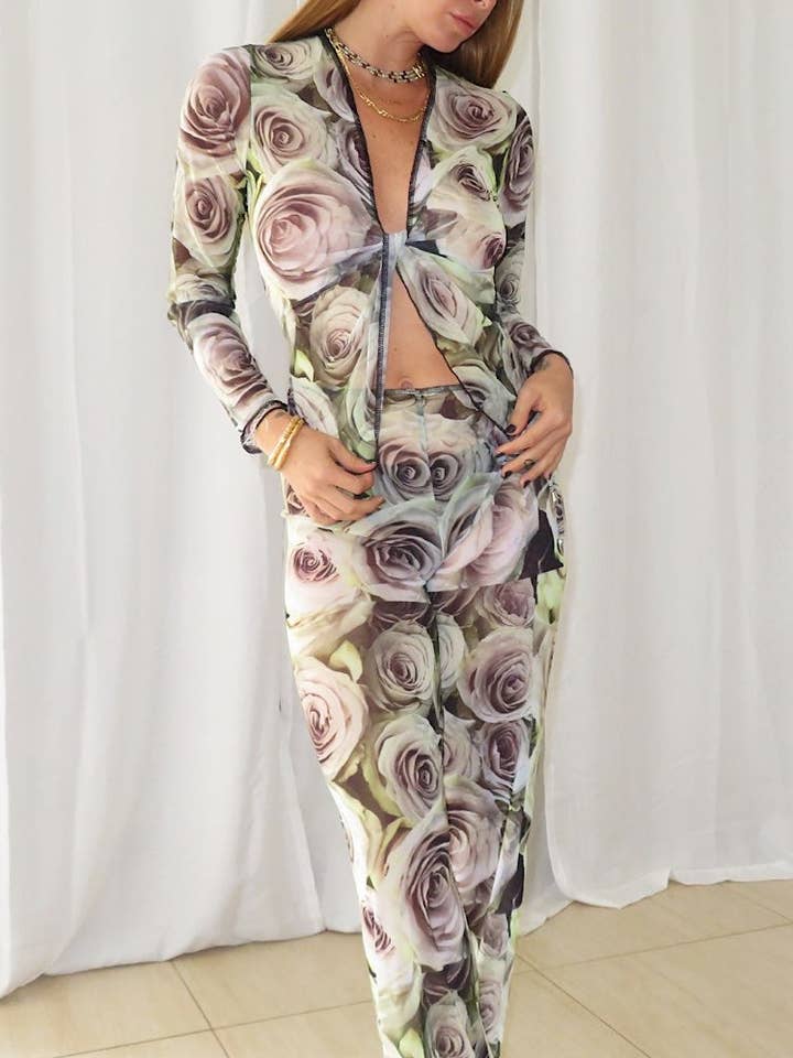CLAUDIA PANT IN RÉVEIL MESH for wholesale by Jyork The Label
