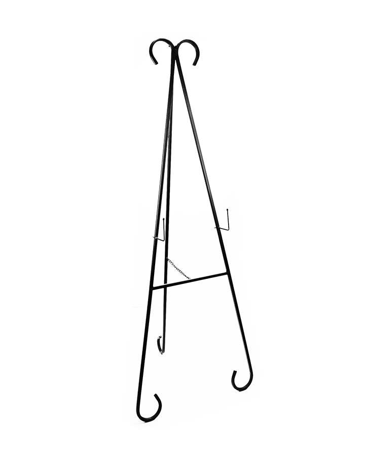 DesignStyles Home – Engroshandel Staffeli – Metalstaffeli med 3 ben og top i halvcirkel0