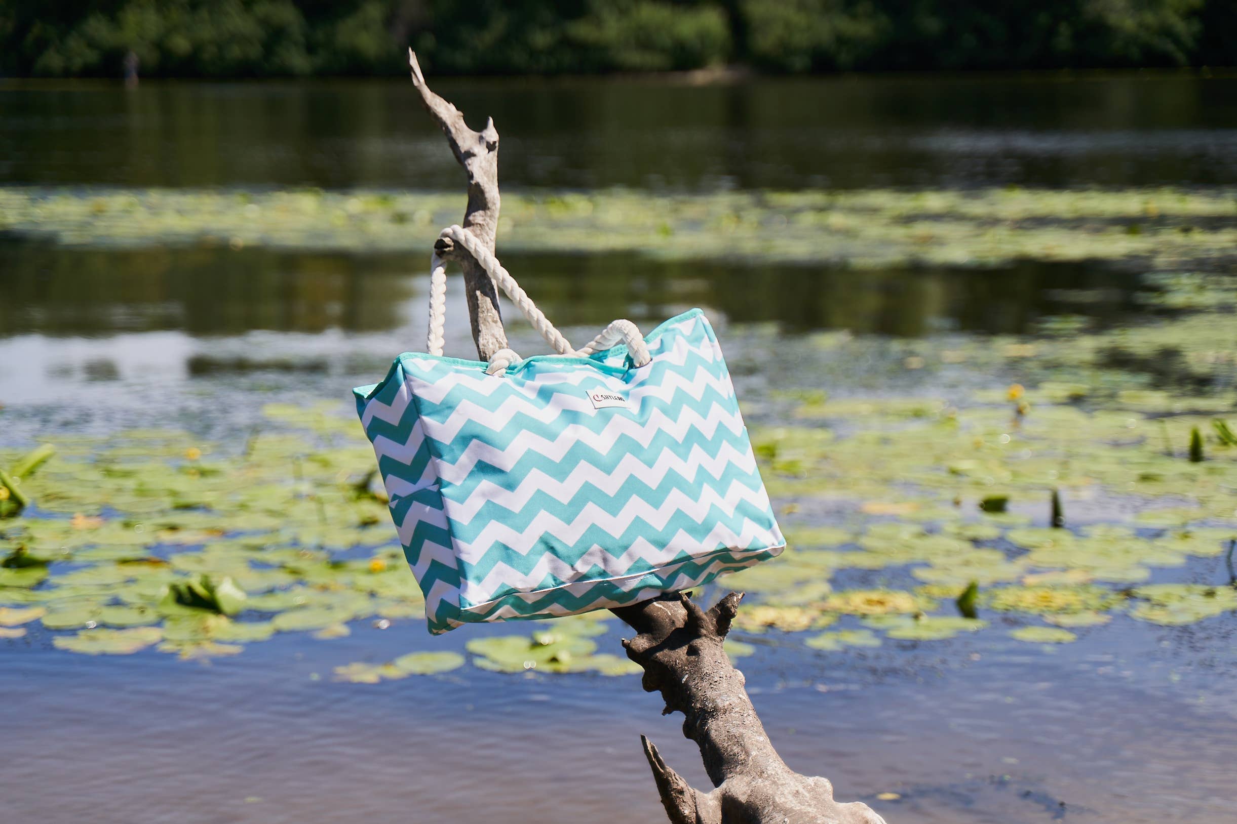 Beach Bag and Pool Bag | Waterproof | Turquoise Green Turtle for wholesale on Faire11