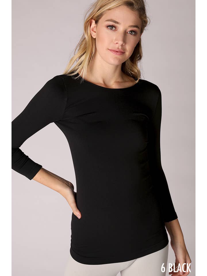 NIKIBIKI - Wholesale Knit Top - Women's - NS5423H - 3/4 Sleeve Crew Neck Top9