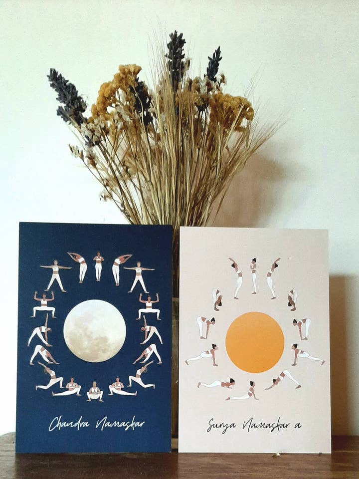 Postcards the 2 greetings for wholesale by les Carollaises