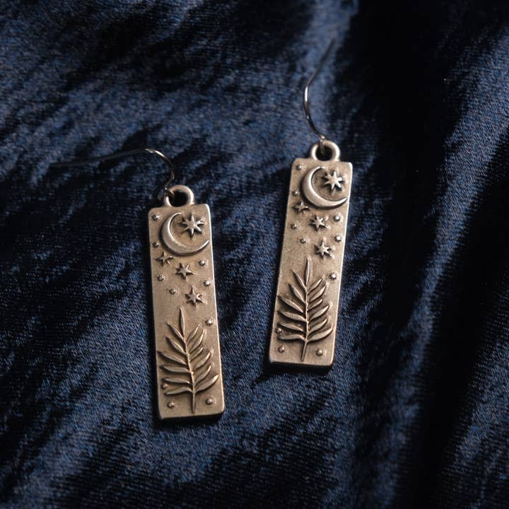 Muna Moth – wholesale Dangle earrings – Celestial Plant Earrings