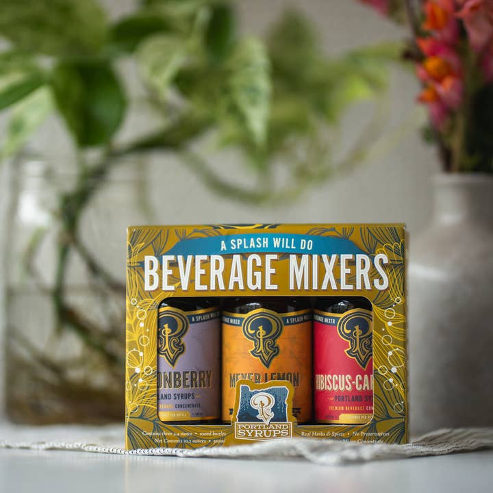 Portland Syrups - Wholesale Cocktail Mix/Syrup - Gift Set - Gold Standard Cocktail / Mocktail Drink Mixers