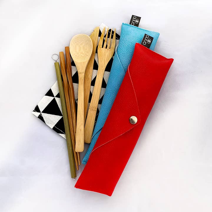 GUUD Brand Bamboo Cutlery With Travel Pouch for wholesale by GUUD Brand Products
