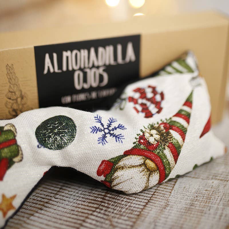 Ethike.eu – Engroshandel Søvn-/øjenmaske – Øjenpuder i æske med nissemotiv0